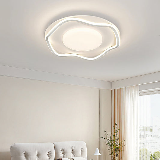 Lustra LED cu telecomanda MODERNO 77W, 2 Cercuri, lumina Rece/Calda/Neutra, Dimabila, Alb Lustre LED cu Telecomanda Default Title Alessandro Design