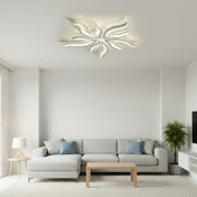Lustra LED cu telecomanda SAKURA 62W, 5 Petale, lumina Rece/Calda/Neutra, Dimabila, Alb Lustre LED cu Telecomanda Default Title Alessandro Design