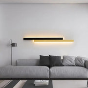 Lustra LED LINIUS 29W, 2 Elemente, Liniara, Lumina Calda/Neutra/Rece, Auriu Negru Aplice de Interior Default Title Alessandro Design