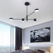 Lustra LED GALIOS 48W, 4 Elemente, lumina Rece/Calda/Neutra, Negru Lustre Moderne Default Title Alessandro Design
