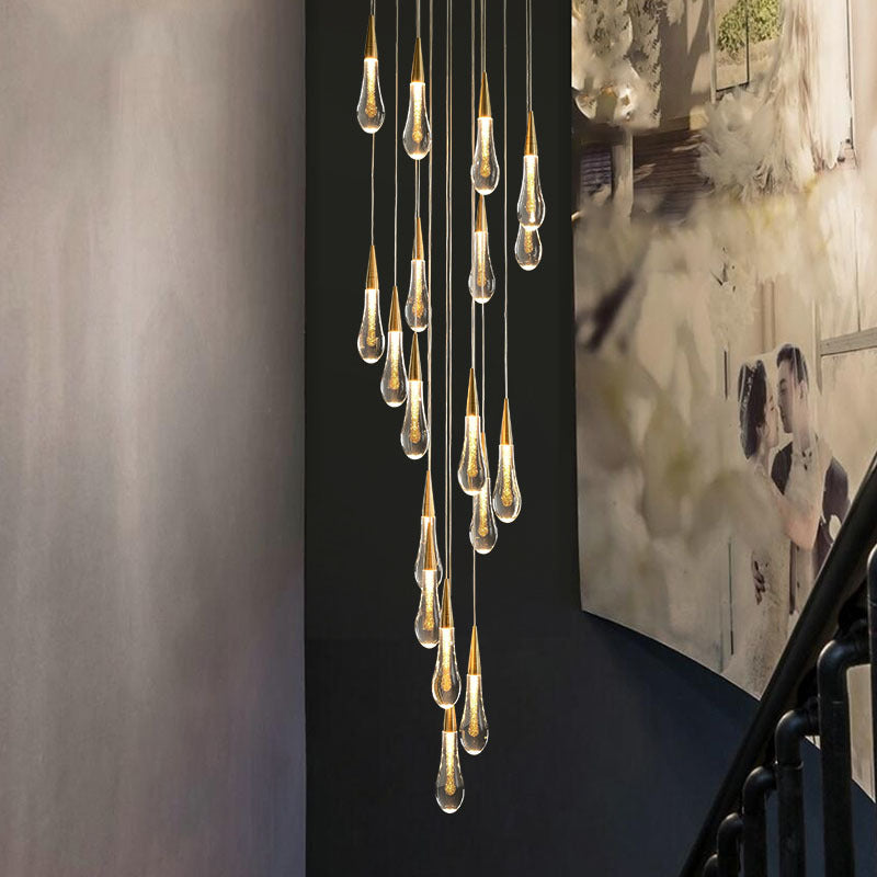 Candelabru Cristal LED Suspendat, 39W, Iustinian, Diametru 60cm, Inaltime Reglabila, Auriu, Metal si Cristal Candelabre Cristal Default Title Alessandro Design