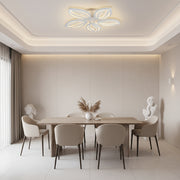 Lustra LED cu telecomanda ORCHID 66W, 5 Petale, lumina Rece/Calda/Neutra, Dimabila, Alb Lustre LED cu Telecomanda Default Title Alessandro Design