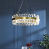 CASERTA LED luster s diaľkovým ovládaním, 41W, stmievateľný, priemer 40 cm, zlatý