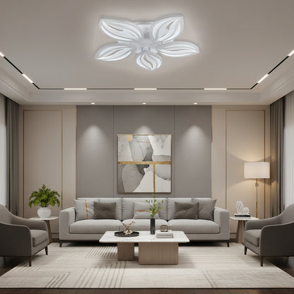 Lustra LED cu telecomanda ORCHID 66W, 5 Petale, lumina Rece/Calda/Neutra, Dimabila, Alb Lustre LED cu Telecomanda Default Title Alessandro Design