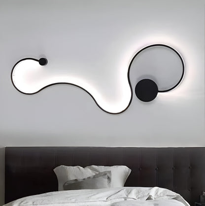 Aplica LED Delilah 36W Decorativa Lumina Rece/Calda/Neutra Metal si SIlicon Negru Aplice de Interior Default Title Alessandro Design