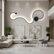 Aplica LED Delilah 36W Decorativa Lumina Rece/Calda/Neutra Metal si SIlicon Negru Aplice de Interior Default Title Alessandro Design