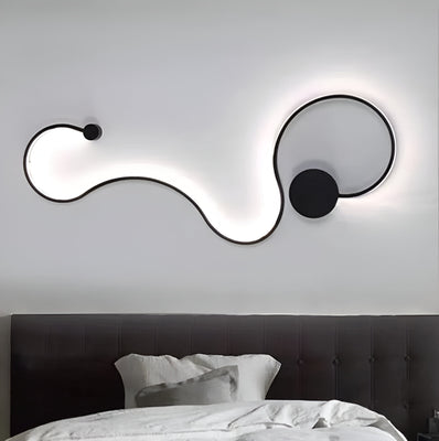 LED lampa Delilah 38W dekoratívna studená/teplá/neutrálna svetlý kov a čierny silikón