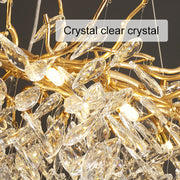 Candelabru Cristal WALTZ Rhapsody, 9x G9, Auriu, 80cm, Inaltime Reglabila Candelabre Cristal Default Title Alessandro Design