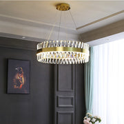 Candelabru LED CASERTA Magno cu Telecomandă, 68W, Dimabil, 3000K/4000K/6000K,Diametru 60cm, Auriu Candelabre Cristal Default Title Alessandro Design