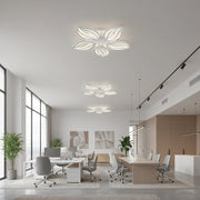Lustra LED cu telecomanda ORCHID 66W, 5 Petale, lumina Rece/Calda/Neutra, Dimabila, Alb Lustre LED cu Telecomanda Default Title Alessandro Design