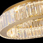 Lustra LED cu telecomanda si cristal VERTUS 18W, 30cm, Cerc, lumina Rece/Calda/Neutra, Dimabila, Crom Lustre LED cu Telecomanda Default Title Alessandro Design