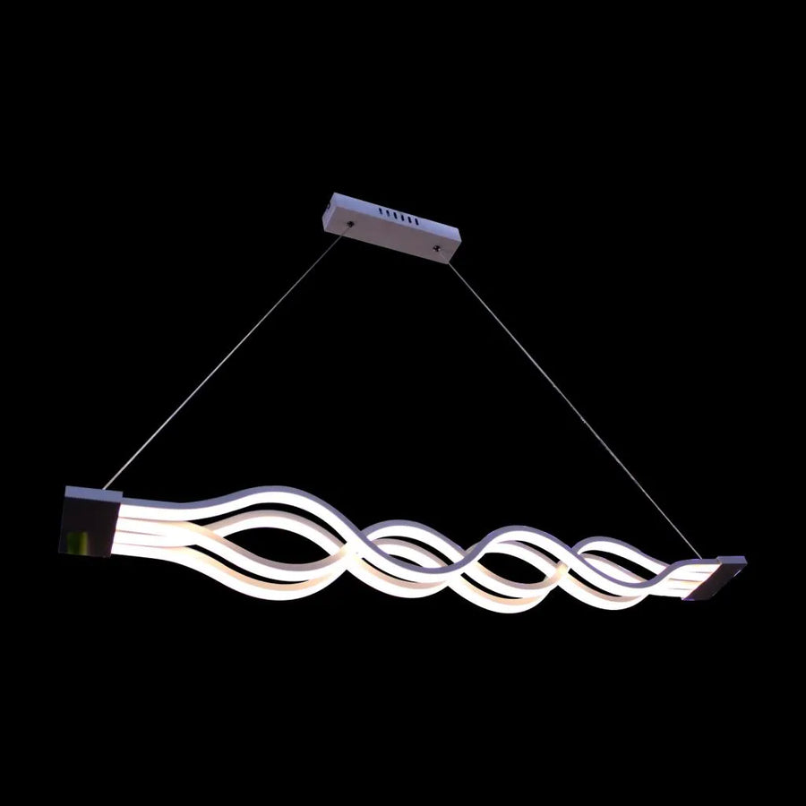 Lustra LED suspendata cu telecomanda WAVE 89W, Liniara, lumina Rece/Calda/Neutra, Dimabila, Alb, Inaltime Reglabila Lustre LED cu Telecomanda Default Title Alessandro Design