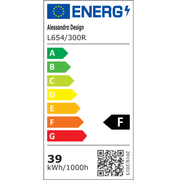 Lustra LED cu cristal PRISMIQ 39W, 3 Ovale, lumina Rece/Calda/Neutra, Negru Aplice de Interior Default Title Alessandro Design