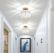 Lustra Georgiana LC111GD, 1xE27, Diametru 12 cm, Inaltime 17 cm, IP20, Auriu, Cristal, Metal, Becuri Neincluse Lustre Clasice Default Title Alessandro Design