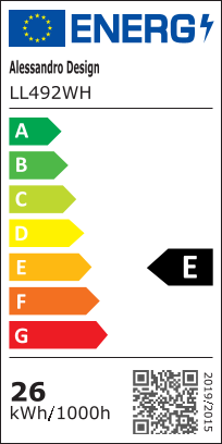 MODERNÝ LED luster 26W, Priemer 20cm, Okrúhly, Studené/Teplé/Neutrálne svetlo, Biele LED Lustre Predvolený názov Alessandro Design
