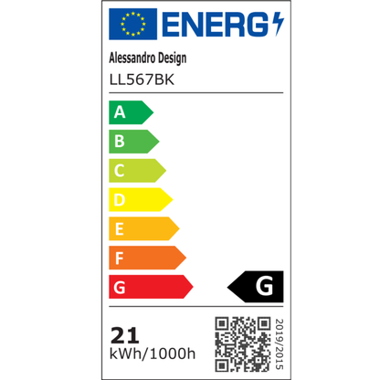 Lustra LED DUOFORM, 21W, 3 Patrate, lumina Rece/Calda/Neutra, Negru Lustre LED Default Title Alessandro Design