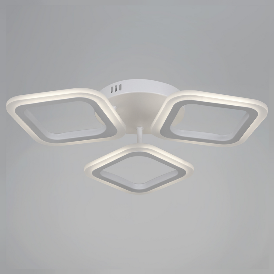 Lustra LED ERIKA 20W, 3 Patrate, Lumina Neutra 4000k, Alb, Metal si Acril Lustre LED Aplicate Default Title Alessandro Design
