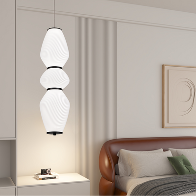Závesný luster LT022/3WH, 3xE27, Priemer 66 cm, Výška 16,5 cm, IP20, Biely, Plexisklo, Žehlička, Žiarovky nie sú súčasťou balenia