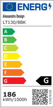 Lustra LED cu telecomanda ELLA 186W, 8 Patrate, lumina Rece/Calda/Neutra, Dimabila, Negru Lustre LED cu Telecomanda Default Title Alessandro Design