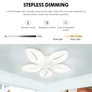 Lustra LED cu telecomanda ORCHID 66W, 5 Petale, lumina Rece/Calda/Neutra, Dimabila, Alb Lustre LED cu Telecomanda Default Title Alessandro Design