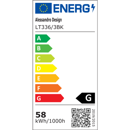 Lustra LED suspendata cu Telecomanda RIMINI 58W, 3 Patrate, lumina Rece/Calda/Neutra, Dimabila, Negru Lustre LED cu Telecomanda Default Title Alessandro Design