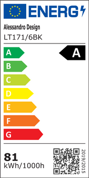 Lustra LED cu Telecomanda LINEX, 81W, 6 Elemente, Liniara, lumina Rece/Calda/Neutra, Dimabila, Negru Lustre LED cu Telecomanda Default Title Alessandro Design