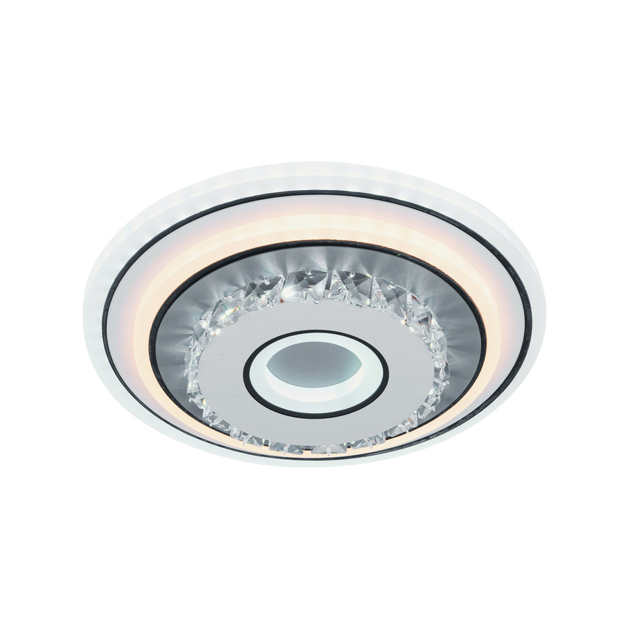 LED krištáľový luster MITA 28W, Priemer 20cm, Okrúhly, Studené/Teplé/Neutrálne svetlo, Biele LED Lustre Predvolený názov Alessandro Design