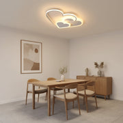 Lustra LED cu telecomanda AMI 48W, 3 Inimi, lumina Rece/Calda/Neutra, Dimabila, Alb Lustre LED cu Telecomanda Default Title Alessandro Design