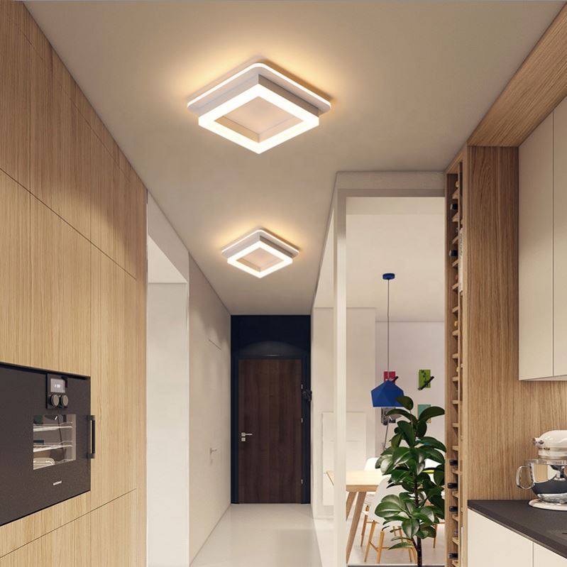 MODERNÝ LED luster 26W, veľkosť 19,5x19,5, štvorcový, studené/teplé/neutrálne svetlo, biely LED luster Predvolený názov Alessandro Design