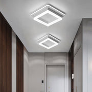 MODERNÝ LED luster 26W, veľkosť 19,5x19,5, štvorcový, studené/teplé/neutrálne svetlo, biely LED luster Predvolený názov Alessandro Design