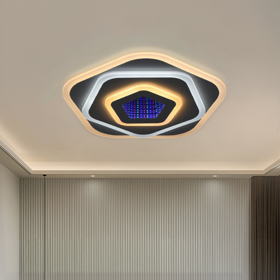 Lustra LED NEXA 3D 39W, Diametru 23cm, lumina Rece/Calda/Neutra , Alb Lustra LED Default Title Alessandro Design