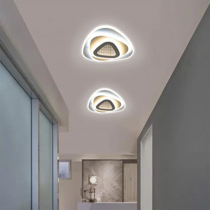 Lustra LED NEXA Triunghi 3D 40W, Alb, Lumina Rece/Calda/Neutra Lustre LED Default Title Alessandro Design