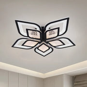 LED luster s diaľkovým ovládaním DALIA 96W, 5 okvetných lístkov, studené/teplé/neutrálne svetlo, stmievateľné, čierne LED luster s diaľkovým ovládaním Predvolený názov Alessandro Design