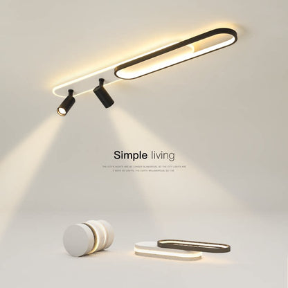 Lustra LED cu Proiector Reglabil FISSO Camilla 70W, lumina Rece/Calda/Neutra, Negru Lustre LED Default Title Alessandro Design