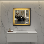 Giga LED zrkadlo, 80x60cm, Silver, Touch, 6000K light