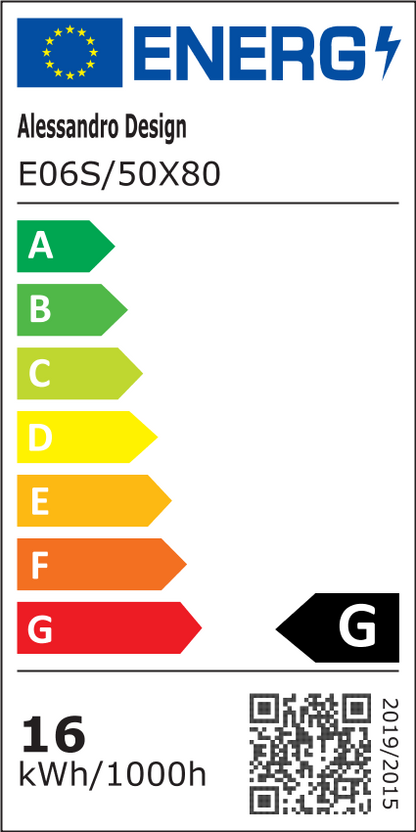 LED oválne zrkadlo 50X80cm, Velara Touch, Demister System, Stmievateľné, Studené svetlo 6000K