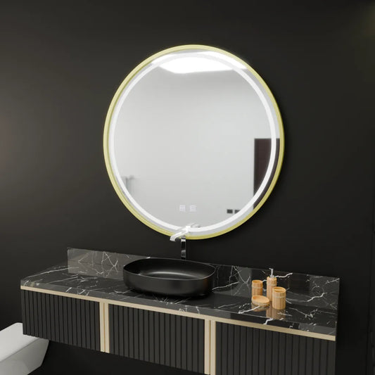 Oglinda LED Rotunda, 50cm, Glanz Touch, Sistem Dezaburire, Dimabila Oglinzi Korman E Default Title Alessandro Design