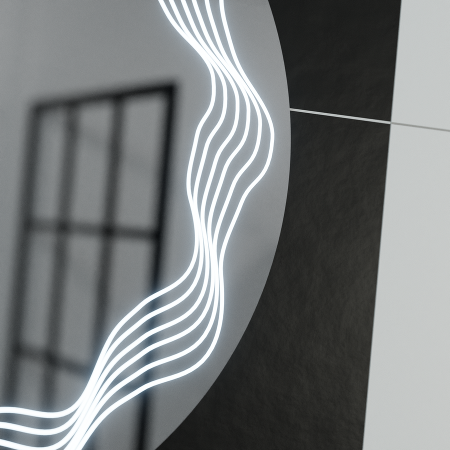 Oglinda LED Rotunda 60cm, Flusso Touch, Sistem Dezaburire, Dimabila Oglinzi Korman E Default Title Alessandro Design
