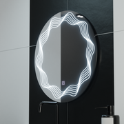 Oglinda LED Rotunda 60cm, Flusso Touch, Sistem Dezaburire, Dimabila Oglinzi Korman E Default Title Alessandro Design