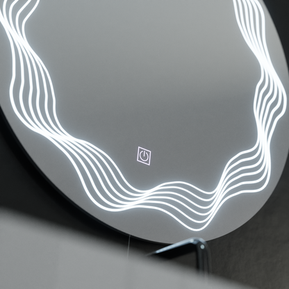 Oglinda LED Rotunda 60cm, Flusso Touch, Sistem Dezaburire, Dimabila Oglinzi Korman E Default Title Alessandro Design