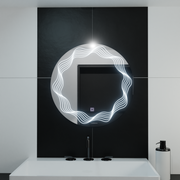 Oglinda LED Rotunda 60cm, Flusso Touch, Sistem Dezaburire, Dimabila Oglinzi Korman E Default Title Alessandro Design