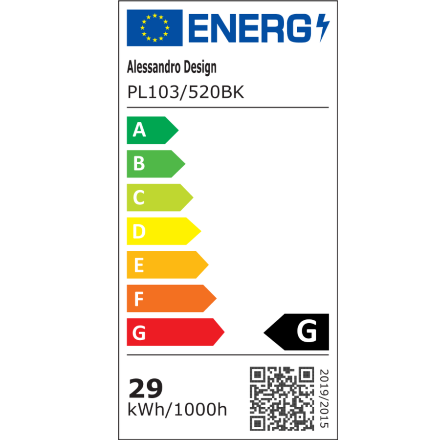 Plafoniera LED cu Telecomanda, PL103/520BK, 29W, Diametru 50cm, Lumina Calda/Rece/Neutra, Negru Lustre LED cu Telecomanda Default Title Alessandro Design
