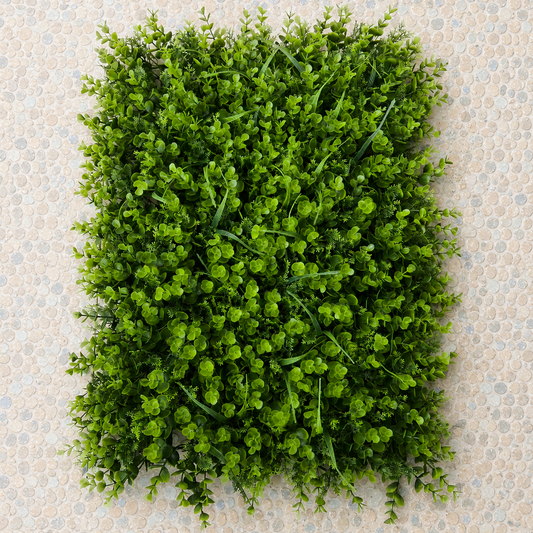 Planta Artificială Panou de Gard Viu Eucalipt Mixt, 40 x 60 cm, Verde