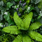 Planta Artificială Panou de Gard Viu Lavandă și Frunze Mixte, 40 x 60 cm, Verde