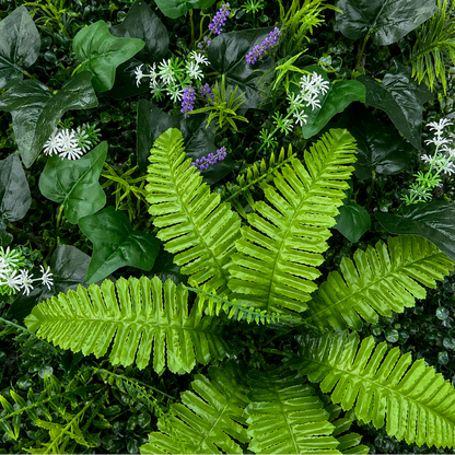 Planta Artificială Panou de Gard Viu Lavandă și Frunze Mixte, 40 x 60 cm, Verde