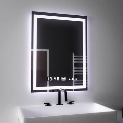 Oglinda LED Rectangulara, 45x60cm, Verite MotionGlow Marcello, Sistem Dezaburire, Ceas & Termometru, Dimabila Oglinzi Marcello Default Title Alessandro Design