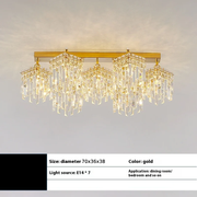 Candelabru Cristal Imperia, 70cm, 7xE14, Auriu Candelabre Cristal Default Title Alessandro Design