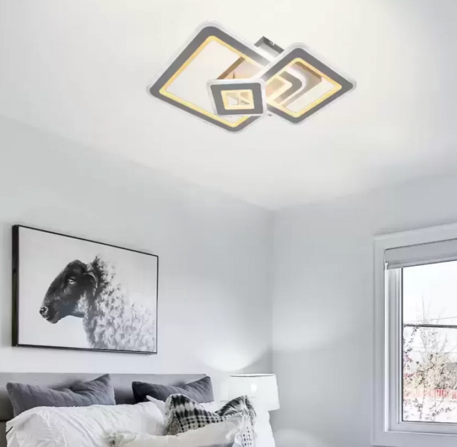 LED luster s diaľkovým ovládaním Hortensia 190W stmievateľný biely