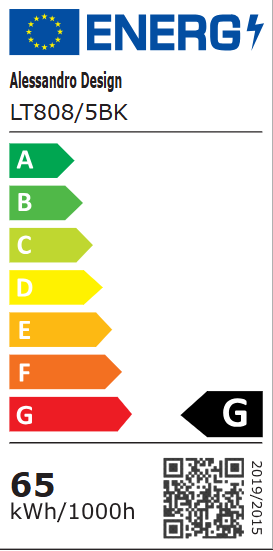 Lustra LED cu telecomanda ZOE 65W, 5 Patrate, lumina Rece/Calda/Neutra, Dimabila, Negru Lustre LED cu Telecomanda Default Title Alessandro Design