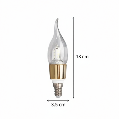 Sviečka LED svetla E14, 6W, studené svetlo, 6000K